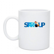 Чашка с надписью "Start Up"