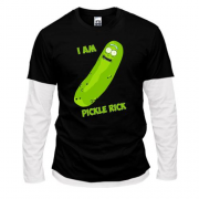 Лонгслив комби  I'm pickle Rick (3)