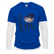Лонгслив комби Я люблю Киев