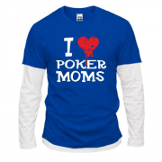 Комбінований лонгслів Poker I love moms