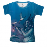 Женская 3D футболка со знаком зодиака Телец