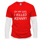 Комбінований лонгслів Oh my god, i killed Kenny