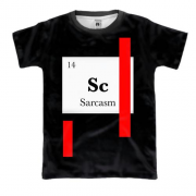 3D футболка с надписью " Сарказм "