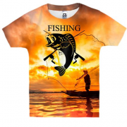 Детская 3D футболка Fishing