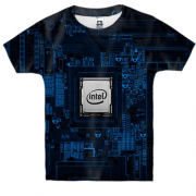 Дитяча 3D футболка Intel inside
