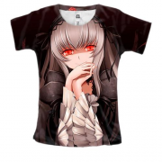 Жіноча 3D футболка с аниме девушкой "дьявольские возлюбленные"