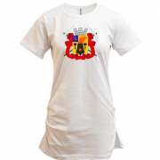 Подовжена футболка з гербом міста Луганськ