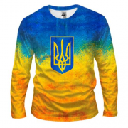 3D футболка с длинными рукавами с Гербом Украины