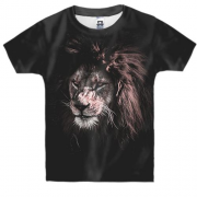 Детская 3D футболка с рисунком льва