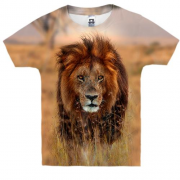Дитяча 3D футболка Лев в савані
