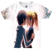 Детская 3D футболка с Аниме Влюбленной парой