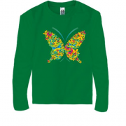 Детская футболка с длинным рукавом с бабочками (1)