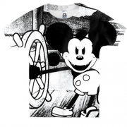 Детская 3D футболка со злым Микки Маусом