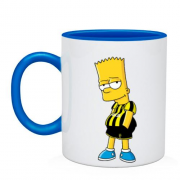Чашка с Бартом Симпсоном в футбольной форме