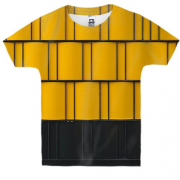 Детская 3D футболка Yellow-black pattern