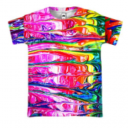 3D футболка Rainbow abstraction