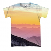 3D футболка Mountain landscape