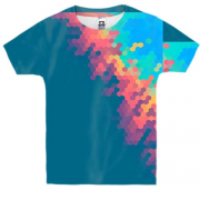 Детская 3D футболка Multicolor abstraction 15