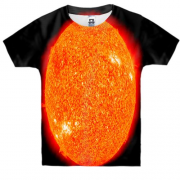 Детская 3D футболка с солнцем в космосе