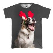 3D футболка New Year dog 3
