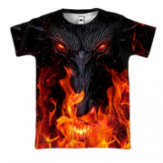 3D футболка Огненный конь