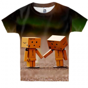 Детская 3D футболка Wooden little people love
