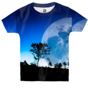 Детская 3D футболка Great moon