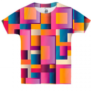 Дитяча 3D футболка Colored squares
