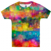 Дитяча 3D футболка Rainbow spots