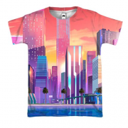 3D футболка Luxury city
