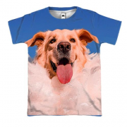 3D футболка Щастливый пес