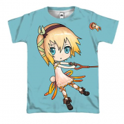 3D футболка Anime girl . Umbrella