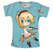 Жіноча 3D футболка Anime girl . Umbrella