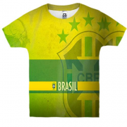 Детская 3D футболка CBF Brazil