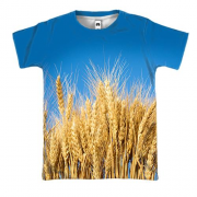 3D футболка з колосками пшениці