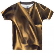 Детская 3D футболка с золотой шелковой тканью