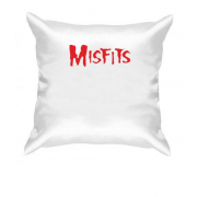 Подушка с надписью Misfits