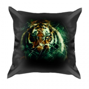 3D подушка Тигр за разбитым стеклом
