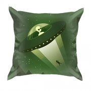3D подушка з прибульцем і людиною