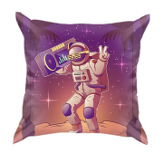 3D подушка з космонавтом і магнітофоном