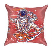 3D подушка с астронавтом и гитарой