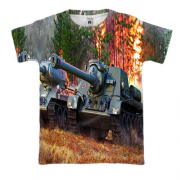 3D футболка World of Tanks (з танками в полі)