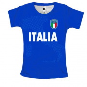 Женская 3D футболка Сборная Италии по футболу (2)