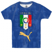 Детская 3D футболка Сборная Италии по футболу