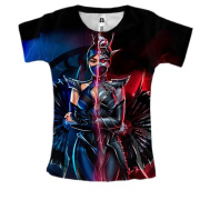 Женская 3D футболка Mortal Kombat - Kitana