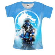 Женская 3D футболка Mortal Kombat Саб-Зиро