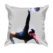 3D подушка з яскравим футболістом в польоті
