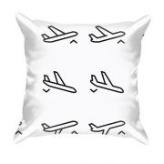 3D подушка з іконками літаків