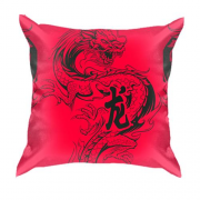 3D подушка с большим китайским драконом