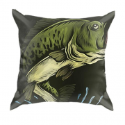 3D подушка з хакі рибою